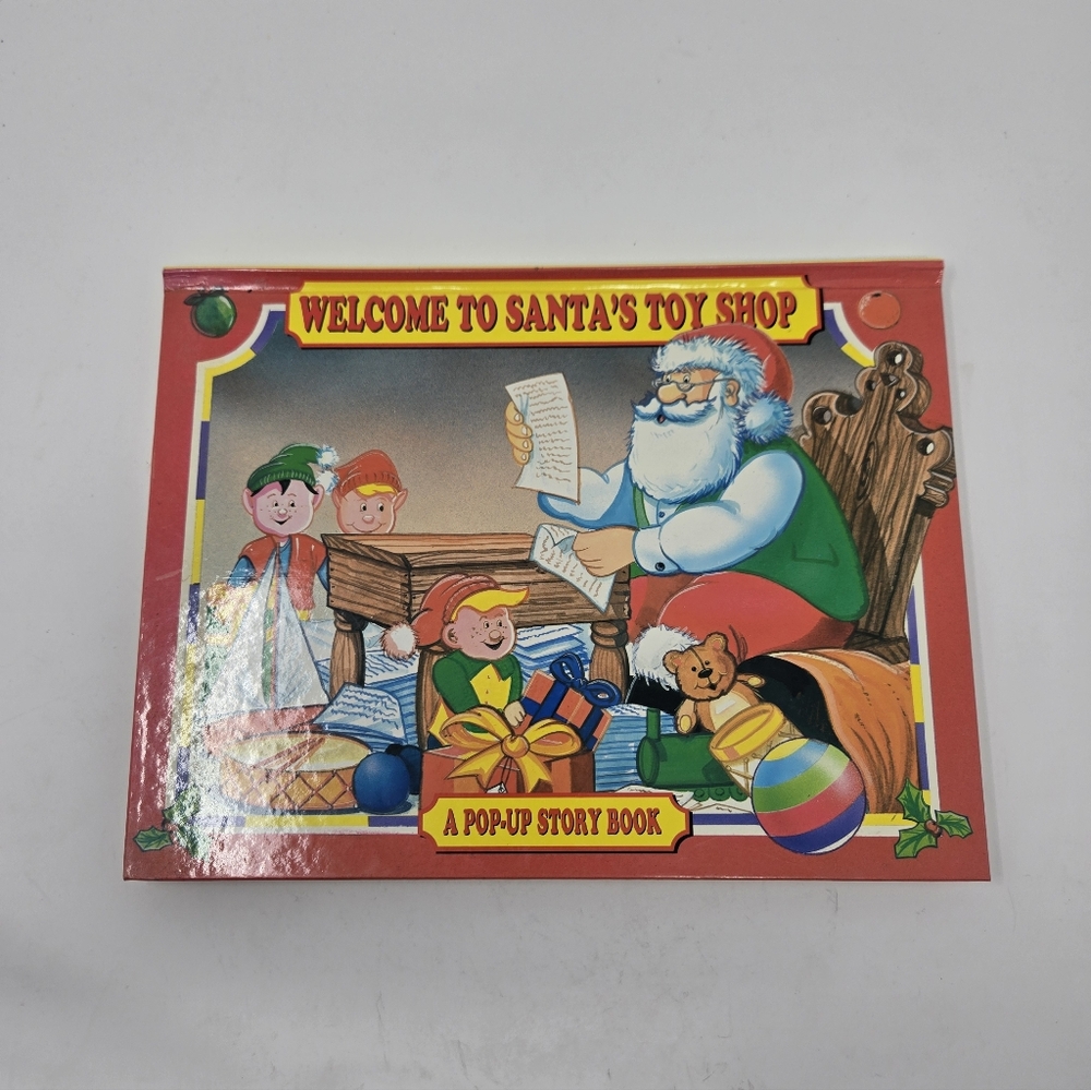 Welcome To Santa's Toy Shop Pop-Up Book by Grandreams 1997 Christmas